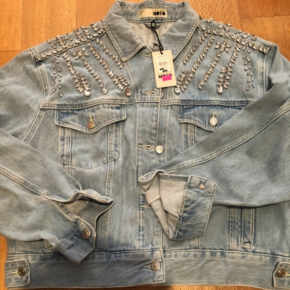 jewelled denim jacket
